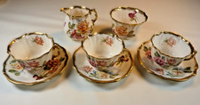 Vintage Hammersley Rose Pattern #4357 Bone China Tea Service inc Side Plates