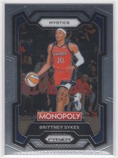 #38 Brittney Sykes 2024-25 Prizm Monopoly WNBA Base Washington Mystics