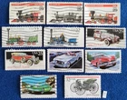 US Stamps Lot of 11 All Different Vintage Transportation Used Off Paper Variety