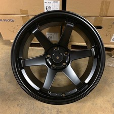 18 Black Ipw 500 Grid Style Staggered Wheels Fits Mazda Rx7 Rx8 5x114.3 18x89