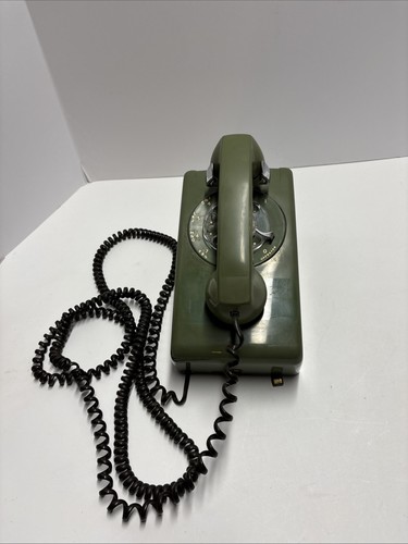 Vintage Stromberg-Carlson Green Rotary Dial Wall Telephone Made In USA Untested