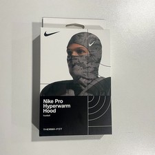 New Nike Pro Therma-Fit Hyperwarm Hood Ski Mask Balaclava Gray Camo -US Stock