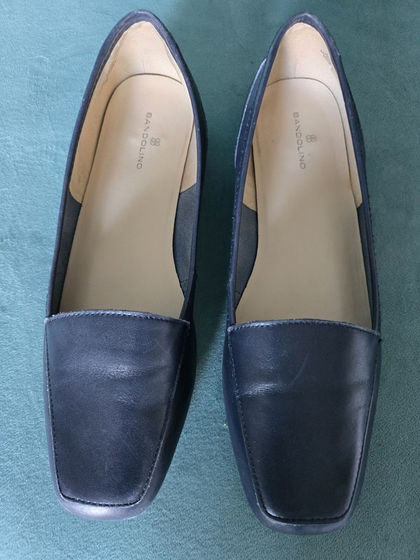 Brandolino Enzo Liberty Flats Women's Shoes Size 8N Navy Blue Excellent Pre-own