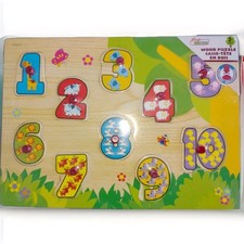 Wood Puzzle Numbers