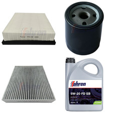 Fahren with Oil Service Kit Air, Oil & Cabin Filters fits Ford Galaxy III