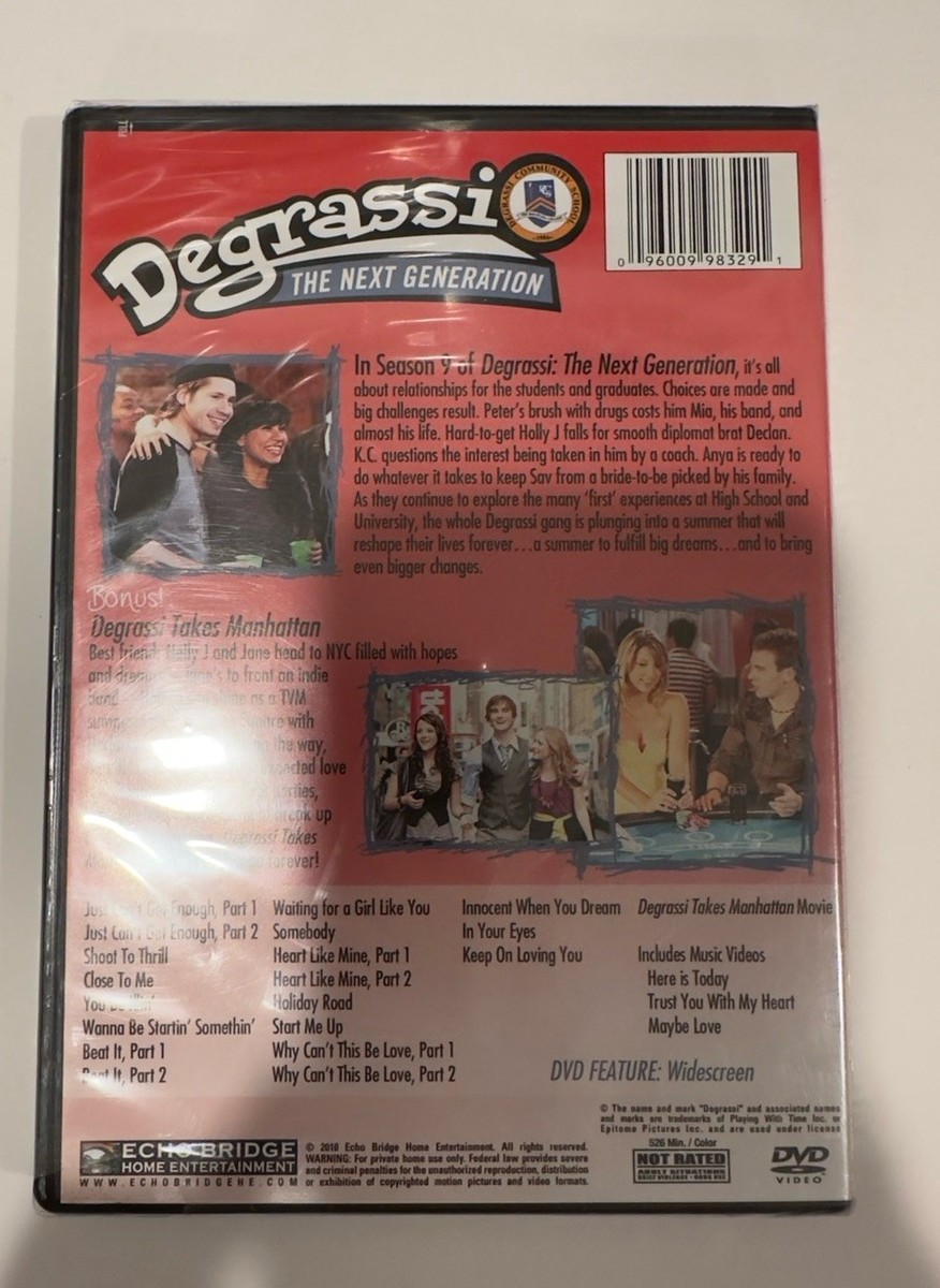 Degrassi: The Next Generation - Season 9 (DVD, 2011, 2-Disc
