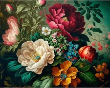 Arttoplus Flower Paint by Numbers Kit for Adults 16X20inch, MT12500-US 