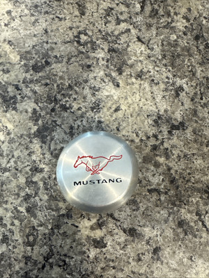 Billet Shift Knob Red Running Horse Various Years Ford Mustang 3/8-16 Threads