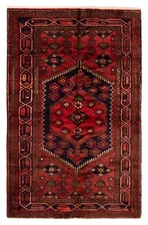 Traditional Vintage Hand-Knotted Area Rug 4'7" x 6'11" Oriental Wool Carpet