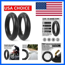 2-Pack 3.50-10 Inner Tube with TR87 Angled Valve Stem, Replacement Heavy-Duty...