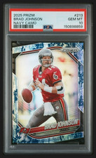 2025 Panini Prizm #213 Brad Johnson Navy Camo #/25 - PSA 10 GEM