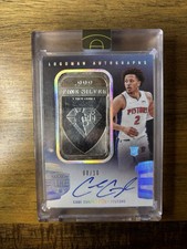 2021-22 Panini Eminence Cade Cunningham Rookie Silver Bar Auto /10 - Pistons RC