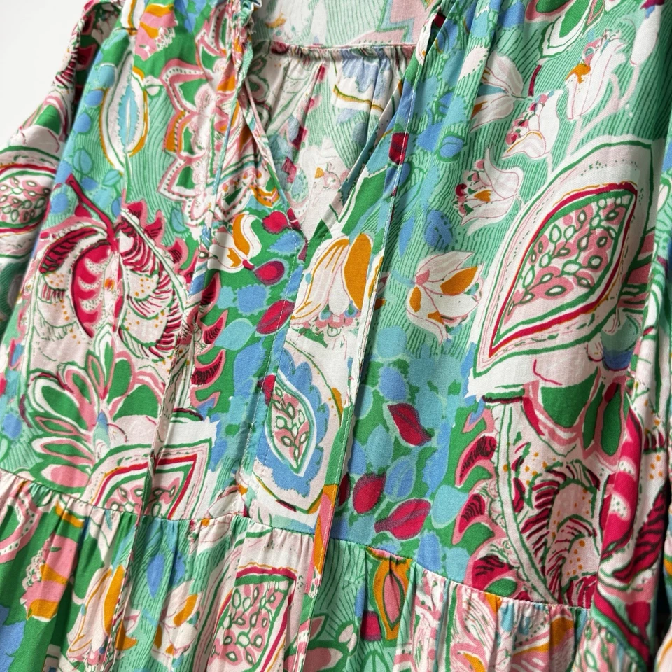 Vestido midi Umgee Empire cintura para mujer talla grande Foto 4 de 4