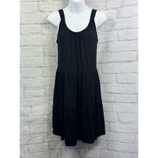 F&F Summer Shift Dress Black Size 6 Casual Holiday Sleeveless Stretchy Holiday