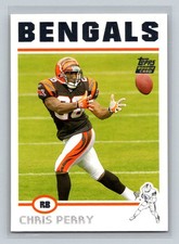 2004 Topps Rookie RC #345 Chris Perry Cincinnati Bengals Football Card. rookie card picture