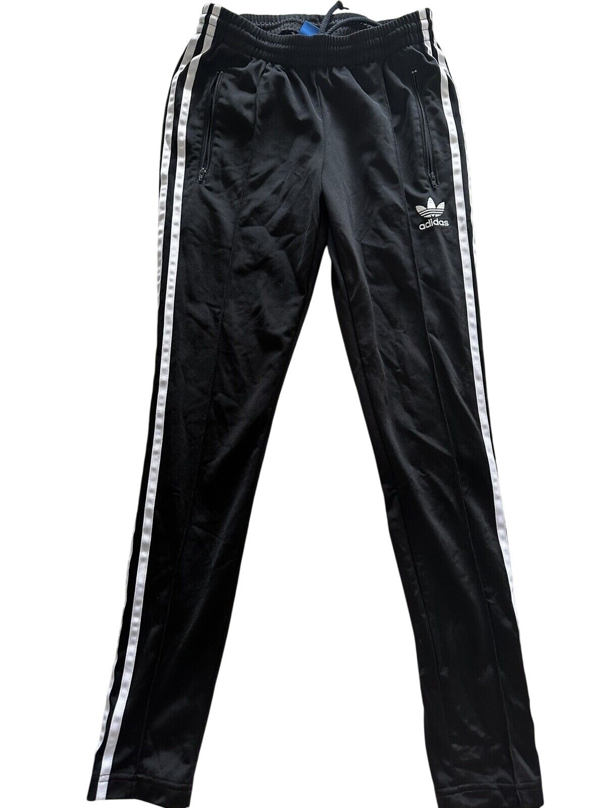 Adidas Originals Women Black Track Pants With White Stripes Size XS