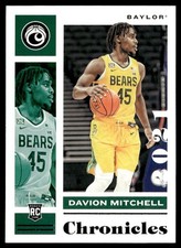 2021-22 Panini Chronicles Draft Picks Davion Mitchell Rookie Baylor Bears #10