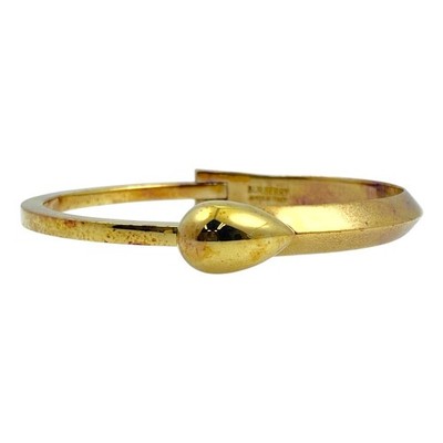 BURBERRY Spear Cuff Bangle Bracelet Accessory Ag925 Gold Size S 15cm Wrist Circu