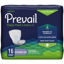 Prevail Daily Pant Liners 28in Small Maximum Absorbency