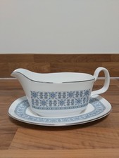 Royal Doulton "Counterpoint" Gravy Boat And Stand