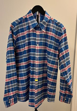 Brooks Brothers Shirt Mens XL Plaid Blue Long Sleeve Button Down Regent Fit