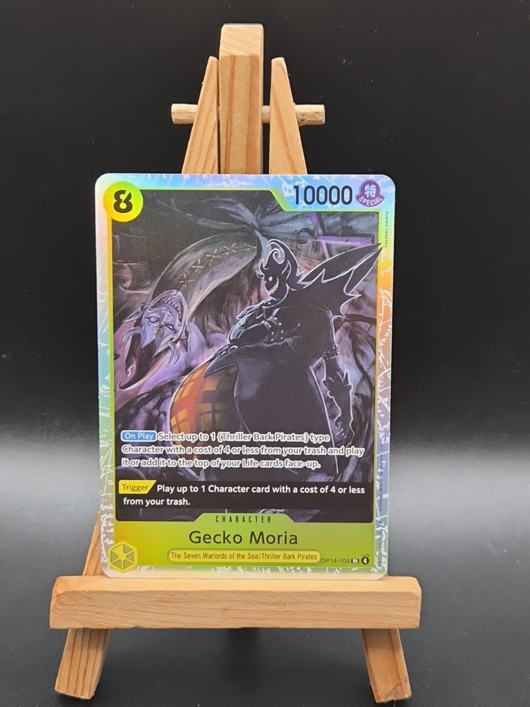 Gecko Moria OP14-104 SR The Azure Sea's Seven - ONE PIECE Card Game English