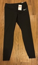 Nike Women DriFIT Team One Tight Fit MidRise Long Legging L NEW w TAGS MSRP 55