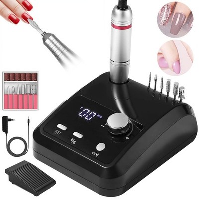 Elektrische Nagelfräser 45000 U/min Nagelfeile Maniküre Profi Pediküre Set Bits