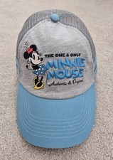 Disney Parks MINNIE MOUSE BASEBALL HAT CAP THE ONE AND ONLY Blue Gray NWT