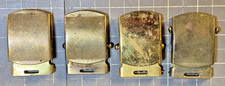 4 Vintage U.S. Military Solid Brass Belt Buckle Made In USA Navy d