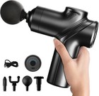 Pistolet de massage masseur de percussion pour muscles profonds, relaxant + 4 têtes