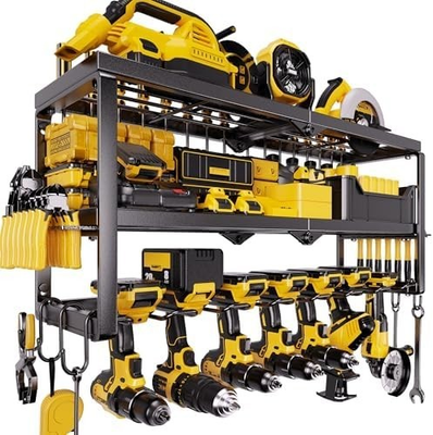#ad Power Tool Organizer with Charging Station Wall Mount Cordless Drill and Batter $74.99