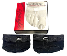 Capezio FootUndeez Shoe Foot Underwear Black BLK H07 Dance New Women Adult P XS