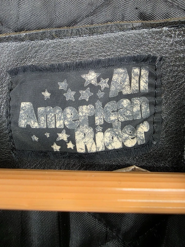 Женская черная кожаная куртка с бахромой All American Rider размер 10 - Изображение 3 из 4