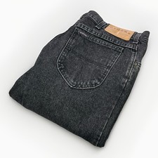 Vintage 70s Riders Jeans Men’s 36x30 Faded Black Denim Union Made In USA