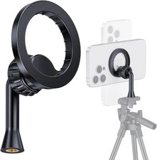 Magnetic Tripod Holder Mount Adapter for MagSafe, iPhone Black