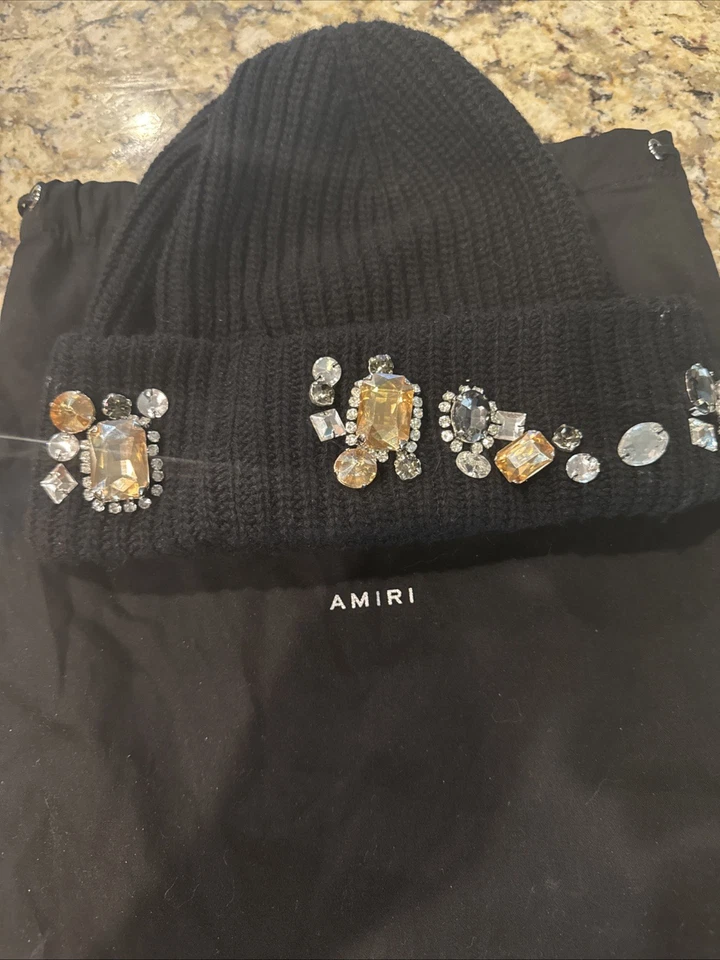 100% Authentic Black Amiri Crystal Embellished Hat  - Image 4 of 4