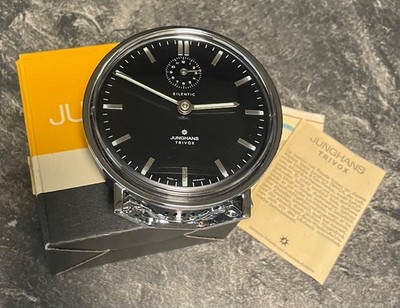 Junghans Trivox Silentic Wecker 3 Ton-Läutwerk Tischuhr OVP Vintage Top