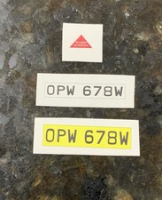 🔺James Bond 007 BURGLAR PROTECTED & PLATE Decals 1:18 AutoArt Lotus Esprit Red