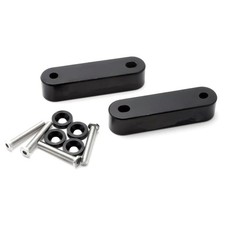 2pcs Black Billet Aluminum Hood Spacer Risers Kit For Honda Civic 1988-2000 2pcs Black Billet Aluminum Hood Spacer Risers Kit For Honda Civic 1988-2000