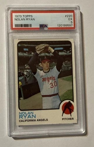 1973 Topps #220 Nolan Ryan PSA 5 Excellent California Angels