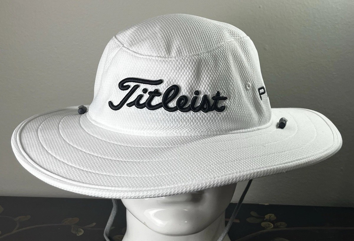 New Titleist Golf Tour Aussie Hat White/Blue One Size | eBay