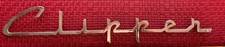 Packard Script Clipper Emblem Chrome 14 1940s Packard Script Clipper Emblem Chrome 14 1940s