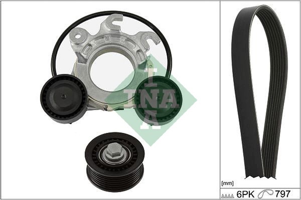Keilrippenriemensatz Schaeffler INA 529 0552 10 FüR Opel A18 P1UO Astra OV5 Plug-image