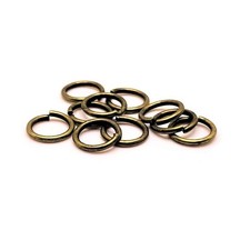 8mm, 18g, Bronze Open Jump Rings - US Seller