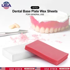18 sheets Dental Base Plate Perfect Wax Pro Lab Pink All Seasons For Dental Lab