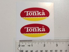 Tonka Oval Logo Sticker 1974 To 1975, Size 2.5 Inch For Kids Hard Hat