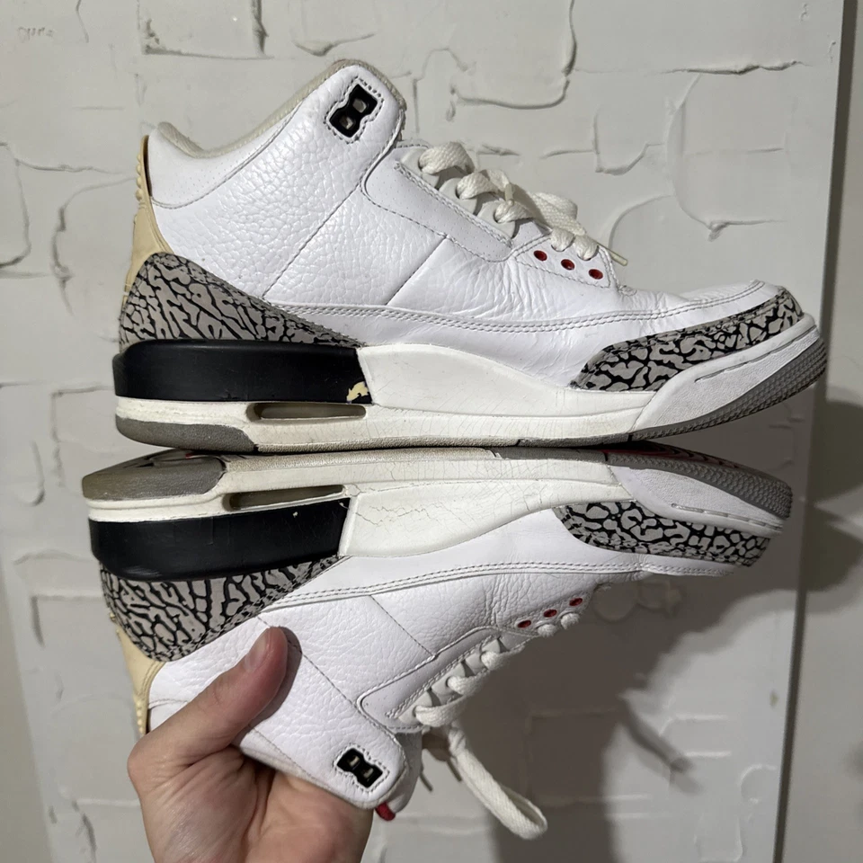 Air Jordan 3 Retro Blanco Cemento (2011) 186064-105 Hombre Talla 10 Foto 4 de 4