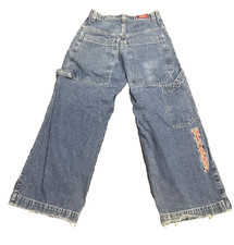 Vintage 90's Y2K JNCO USA Carpenter Denim Blue Jeans Adult 30 x 31 Wide Leg