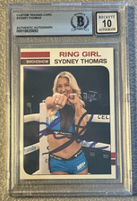 Sydney Thomas Signed Custom Card Influencer BAS Autograph Grade 10 Ring Girl